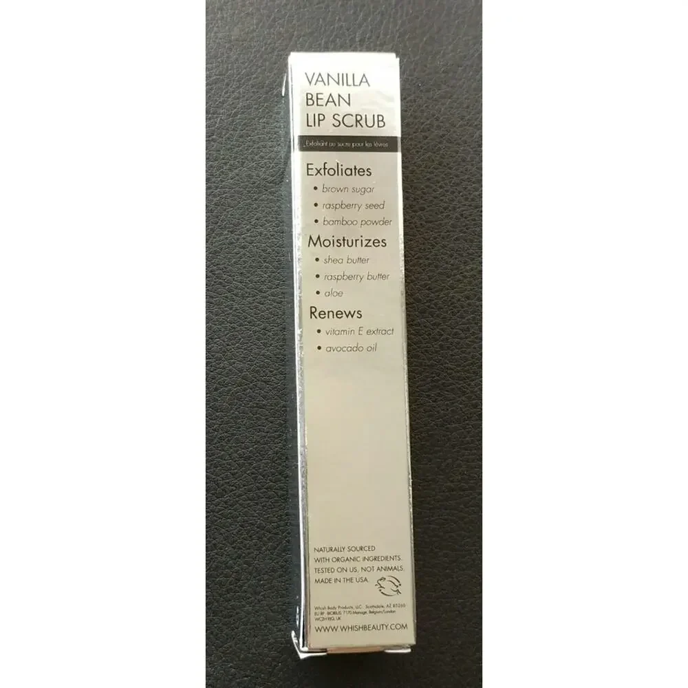 Whish Vanilla Bean Lip Scrub  - Sz 0.75 oz. - NIB
